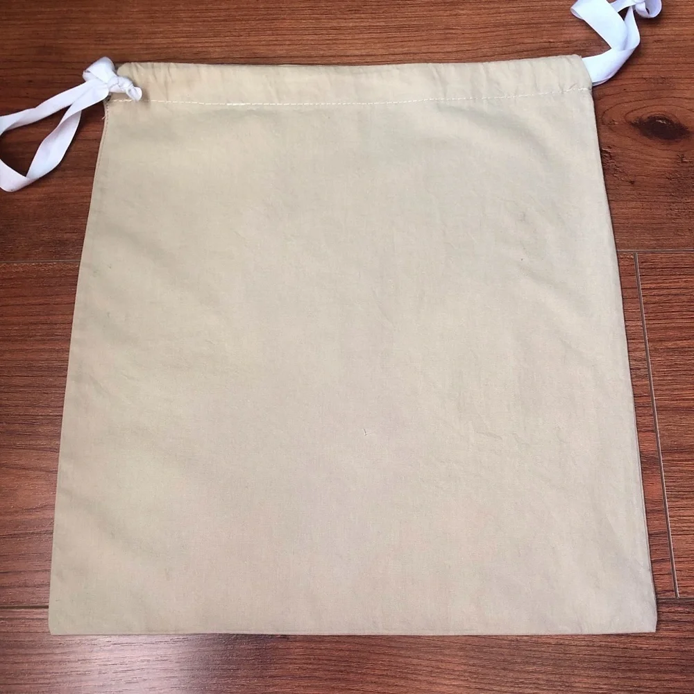 Gray Matters Beige Dust Bag 13 x 12.5 shoes purse